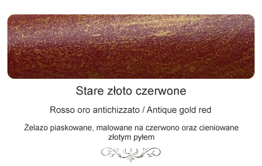 Stare złoto czerwone